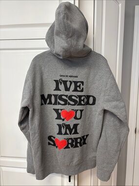 Gracie Abrams I’VE MISSED YOU I’M SORRY Merch Concert Hoodie sz S